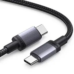 Кабель UGREEN L528 USB-C - USB-C PD 100 Вт 0,5 м темно-сірий (65831)