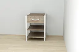 Тумба універсальна Ferrum-decor Вів'єн 1/2 50x41x40 білий ДСП Дуб Сонома Трюфель 16мм (FRD-104131)