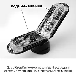 Вібромастурбатор Tenga Flip Zero Electronic Vibration Black, змінна інтенсивність, розкладний - мініатюра 3