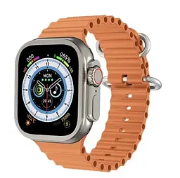 Розумний смарт-годинник Smart Watch GS ULTRA 8 Silver 2.05 безрамковий з бездротовою зарядкою - мініатюра 3