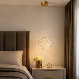 Одинарний кришталевий LED-підвіс Artlight 7270/200GD кільце, золото, 14 Вт - мініатюра 2