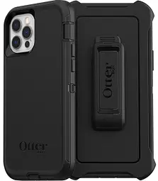 Чохол протиударний з кліпсою OtterBox Defender 77-65401 для iPhone 12/12 Pro (6.1") Black