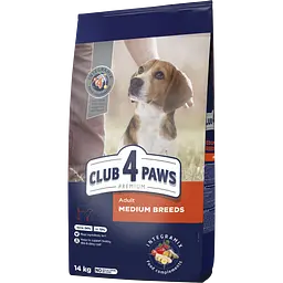 Набір: сухий корм для собак середніх порід Club 4 Paws Premium 14 кг + вологий корм для собак Baskerville Яловичина 1.6 кг (2 шт. х 800 г) - мініатюра 2