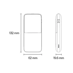Зовнішній акумулятор Baseus Bipow Pro Digital Display 10000mAh (PPBD040202) білий - мініатюра 4
