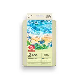 Набір олівців акварельних 99IDEAS "Aqua Expert" 12 кольорів, Ocean Set, металева коробка, 99AE-12OCN