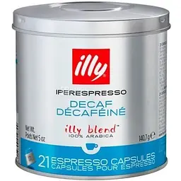 Кава в капсулах iperEspresso Illy Decaff без кофеїну з/б 21 шт