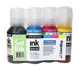 Комплект чорнила ColorWay Epson L4150/L4160/L6160/L6170, 1x127 мл + 3x70 мл (CW-EP415/EW415SET01)