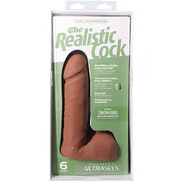Фалоімітатор Doc Johnson The Realistic Cock ULTRASKYN 6 Inch, 17.3 см - мініатюра 10