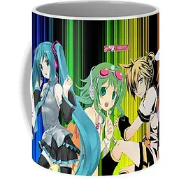 Кухоль GeekLand Вокалоїди Vocaloid Хацуне Міку Hatsune Miku Ласкаво просимо VC 02.12 330 мл різнобарвний - мініатюра 2