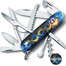Ніж Victorinox Huntsman Ukraine 91мм 15функ/ДНК Українця