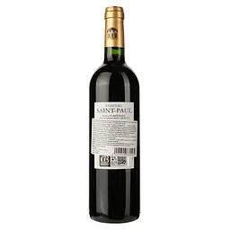 Вино Chateau Saint-Paul Haut-Medoc 2012 червоне сухе 0.75 л - мініатюра 2