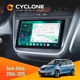 Штатна магнітола Seat Altea 2004-2015 Cyclone C9-013 4x64 DSP 4G Cyclone (НФ-00007418)