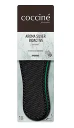 Устілки Coccine Aroma Silver Bioactive - антибактеріальні з іонами срібла та амортизацією Shock Absorber. Розмір 37