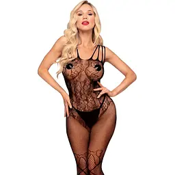Бодістокінг із сітки та мережива DIRTY MIND чорний Penthouse s/l