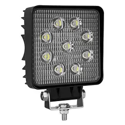 LED фара Brevia Flood Ближнє світло 10-30V 27W (9x3W) 1980Lm Алюмінієвий корпус IP68 (10642QSX1) - мініатюра 3