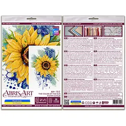 Набір для вишивання хрестиком Abris Art Колір Сонця AH-182 41х21 см - мініатюра 4