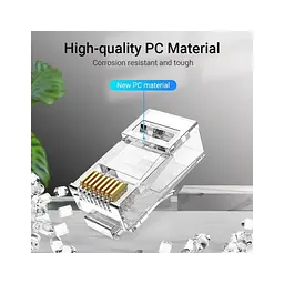 Конектор RJ45 UTP Cat.6 Modular 10 шт. Vention (IDDR0-10) - мініатюра 5