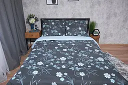 Комплект постільної білизни Moon&Star Бязь Gold Люкс Cornflower сімейний 143х210х2 наволочки 2х40х60 - мініатюра 3