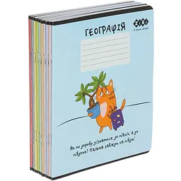 Набір зошитів ZiBi Cute Cat Kids Line шкільні 8 предметів 10 шт. (ZB1731-99) - мініатюра 2