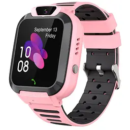 Смарт-годинник телефон дитячі Smart Watch Q20 з відеодзвінком GPS SIM-карта Pink (18579)