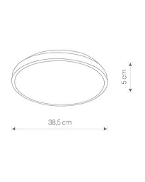 Світильник стельовий Nowodvorski 10977 Agnes Round LED Pro 1x22W 3000K 1800Lm IP44 білий - мініатюра 2