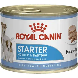 Вологий корм для вагітних собак і цуценят Royal Canin Starter Мother & Вabydog Мousse 2.34 кг (12 шт. х 195 г) - мініатюра 2