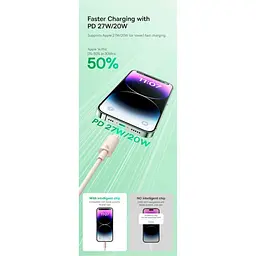 Кабель Baseus Habitat Series Fast Charging Cable Type-C to Lightning 20W 2m P10360201631-01 Green - мініатюра 9
