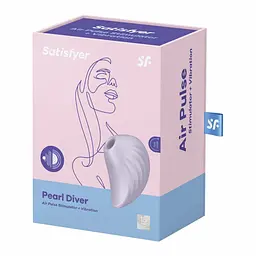 Вакуумний стимулятор клітора з вібрацією Satisfyer Pearl Diver бузковий - мініатюра 7
