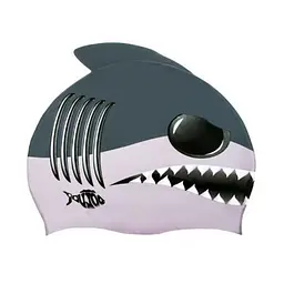 Шапочка для плавання дитяча Shark Newt NE-DL-C12 сіра