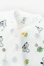 Теплий комплект для новонароджених 3 в 1 Koala з футеру з начосом (розпашонка, повзунки, чепчик) - мініатюра 8