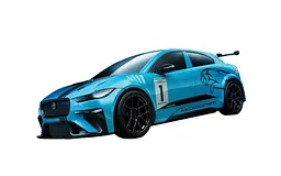 Конструктор Airfix aguar I-PACE eTROPHY Quickbuild синій 40 шт - мініатюра 2