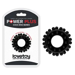 Ерекційне кільце Lovetoy Power Plus Cock Ring чорний - мініатюра 2