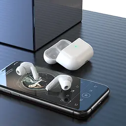 Навушники Borofone BW04 Active noise cancelling true wireless BT headset White - мініатюра 4