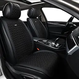 Накидки для сидінь Beltex Monte Carlo комплект Алькантара Чорні - мініатюра 2