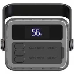 УМБ Aspiring 40000mAh Vigor 40 65W PD 2xUSB-A, 2xUSB-C, LED, Black - мініатюра 6