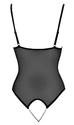 Боді Cottelli Collection Crotchless L чорний - мініатюра 4