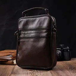 Шкіряна чоловіча сумка Vintage 19х25х6,5 см sum0023577 - мініатюра 8