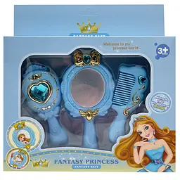 Аксесуари для дівчат "Fantasy Princess" Bambi C8824 дзеркало, розчіска Синій