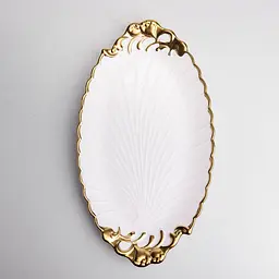 Блюдо сервировочное фарфоровое Margaret 36.2*20*3 см Yiwu YYSH1236 - миниатюра 4
