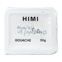 Фарба гуашева Jelly Cup рефілер 30 мл Чорний HIMI (6976939685417) - мініатюра 5