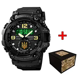 Наручний годинник чоловічий 004 Тризуб золото Black Awarder acs0032003