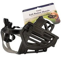 Coastal Soft Basket Muzzle софт баскет мазл силіконовий намордник для собак (01365_BLK06)