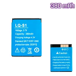 Акумулятор батарея для смарт годинника акумуляторна батарея LQ-S1 3.7V 380mAh - мініатюра 2