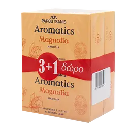 Тверде мило Aromatics Магнолія, 400 г (4 шт. по 100 г) (ABSM400) - мініатюра 2