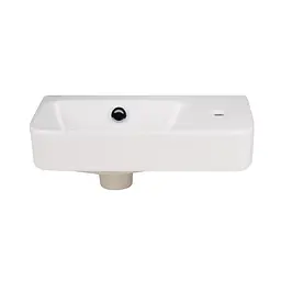Умивальник Qtap Tern 450x250x158 White QT1711H02LW, Білий - мініатюра 3