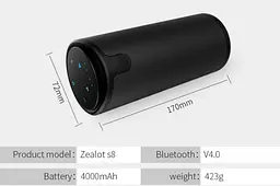 Бездротова Bluetooth колонка Zealot S8 Чорний - мініатюра 8