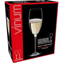 Набір келихів для шампанського Riedel Vinum Cuvée Prestige 230 мл 2 шт. (6416/48) - мініатюра 2