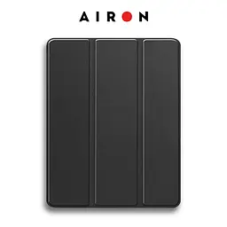 Чехол AIRON Premium SOFT для iPad Pro 13 2024 с защитной пленкой и салфеткой Black - мініатюра 5
