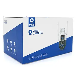 Видеокамера 4G Wi-Fi уличная с двумя объективами 2+2mpx YOSO YOIPC41D4MP50 PTZ 2.8mm V380 - мініатюра 4