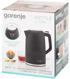 Електрочайник GORENJE K 17 DPB - мініатюра 6
